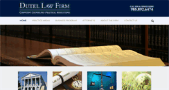 Desktop Screenshot of dutellawfirm.com