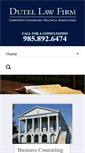Mobile Screenshot of dutellawfirm.com